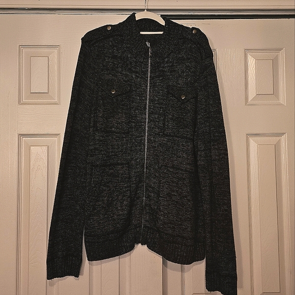 Men's Rock & Republic Zip Up Sweater - Picture 1 of 3